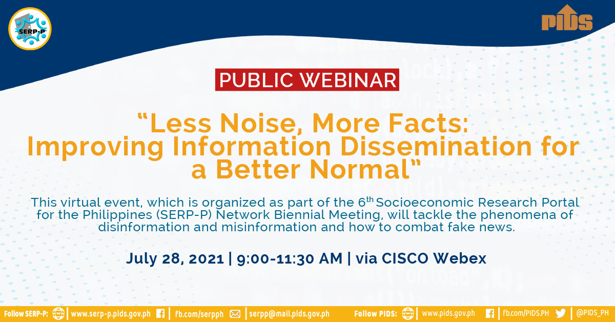 Less Noise, More Facts: Improving Information Dissemination for a Better Normal (Available on Facebook Live)-serpp_biennial_meeting_event_backdrop.jpg
