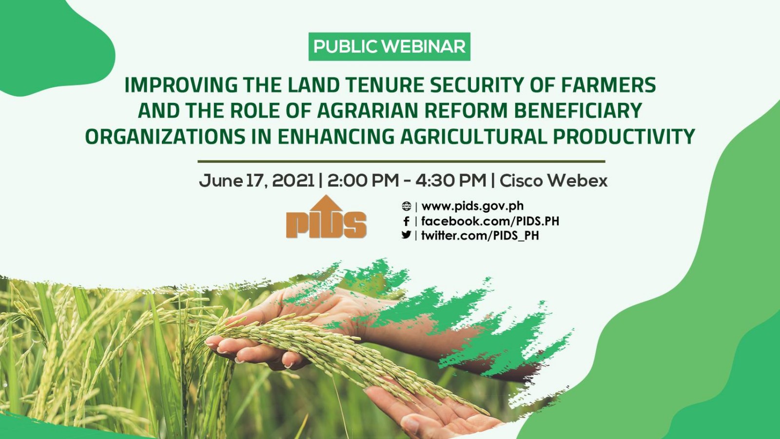Improving the Land Tenure Security of Farmers and the Role of Agrarian Reform Beneficiary Organizations in Enhancing Agricultural Productivity (Available on Facebook Live)-backdrop_june_17_lowres2.jpg