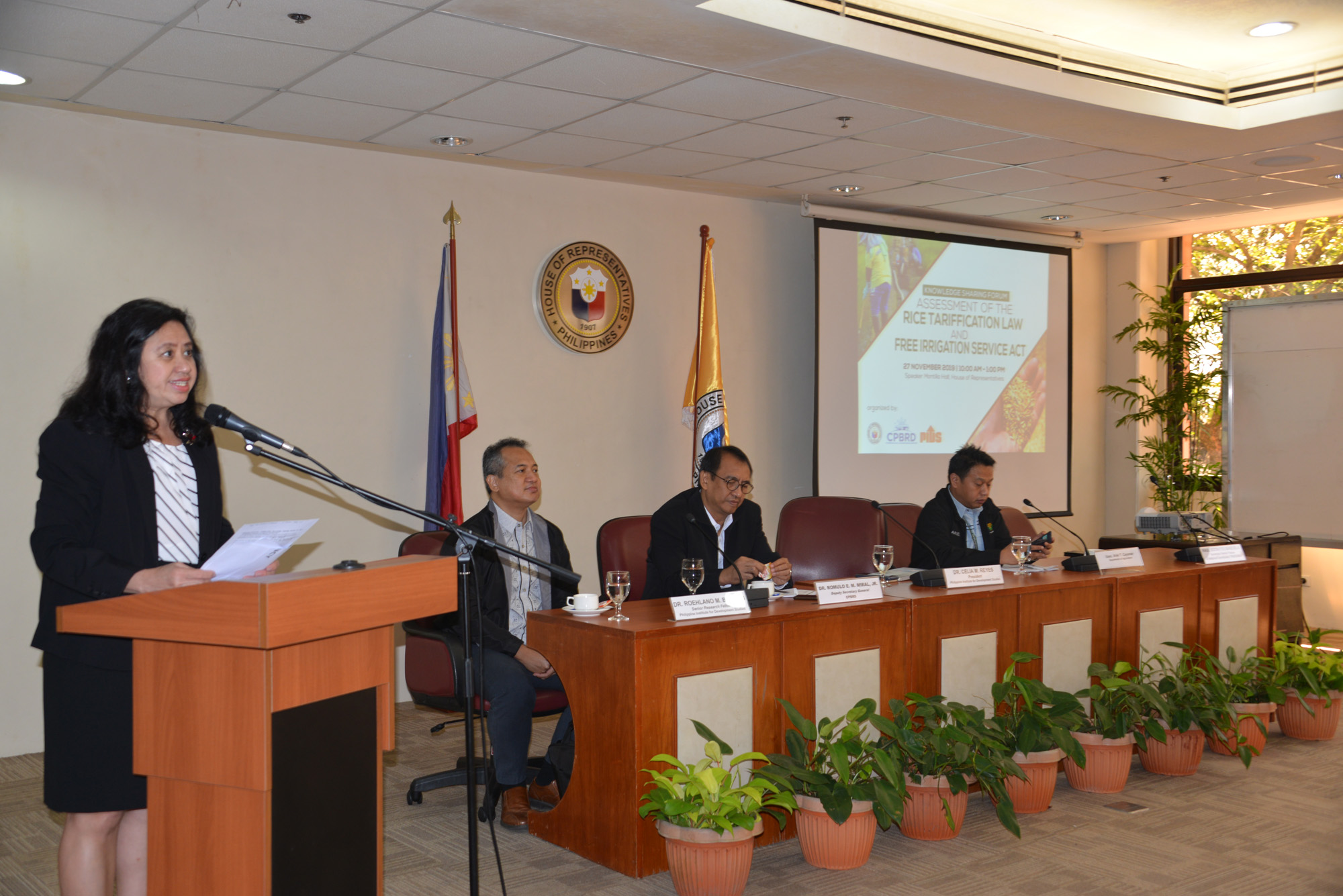 PIDS-CPBRD Knowledge Sharing Forum on the Assessment of the Rice Tariffication Law (RA 11203) and Free Irrigation Service Act (RA 10969)-pids-cpbrd-4-20191127.jpg