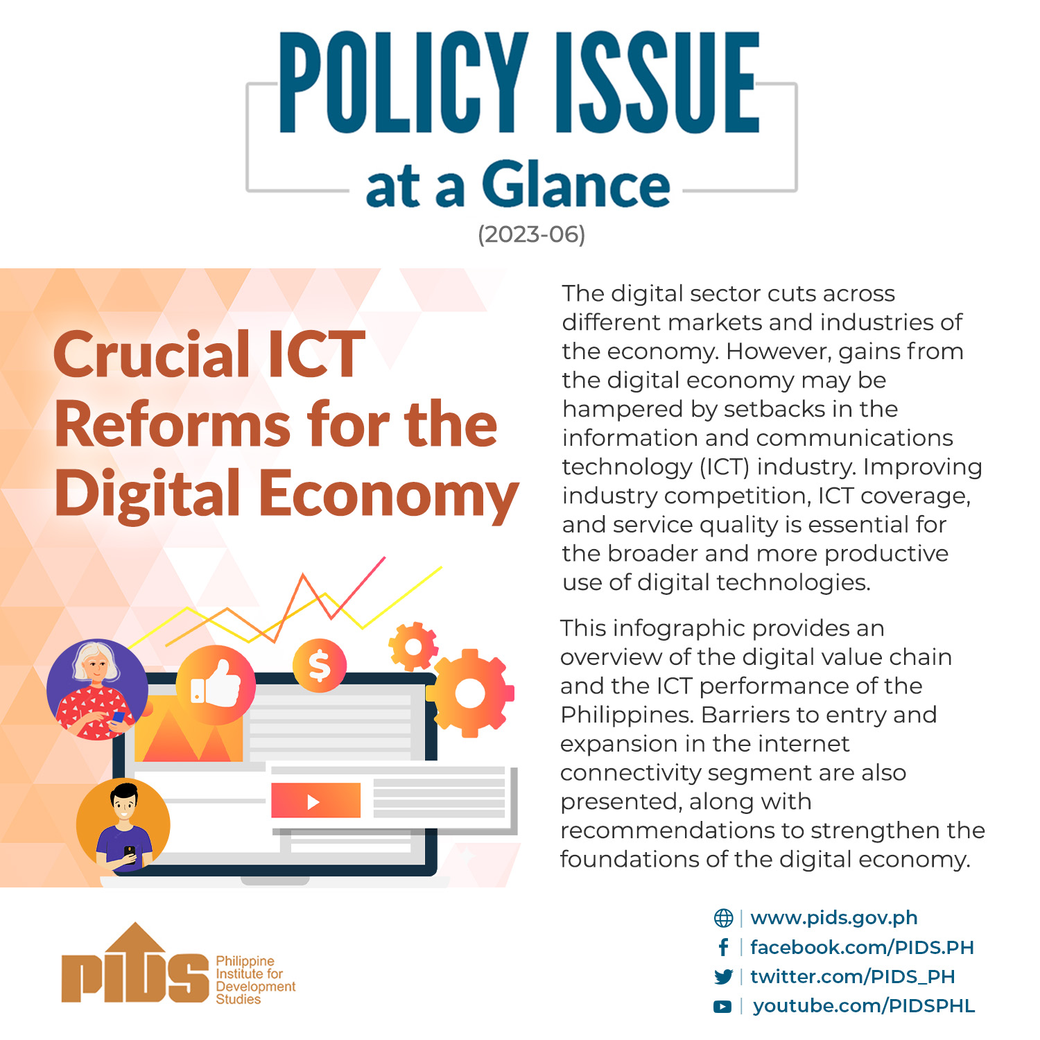 POLICY ISSUE AT A GLANCE: Crucial ICT Reforms for the Digital Economy-PIAAG 2023-06 Slide 01.jpg